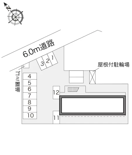 北上市九年橋３丁目 月極駐車場